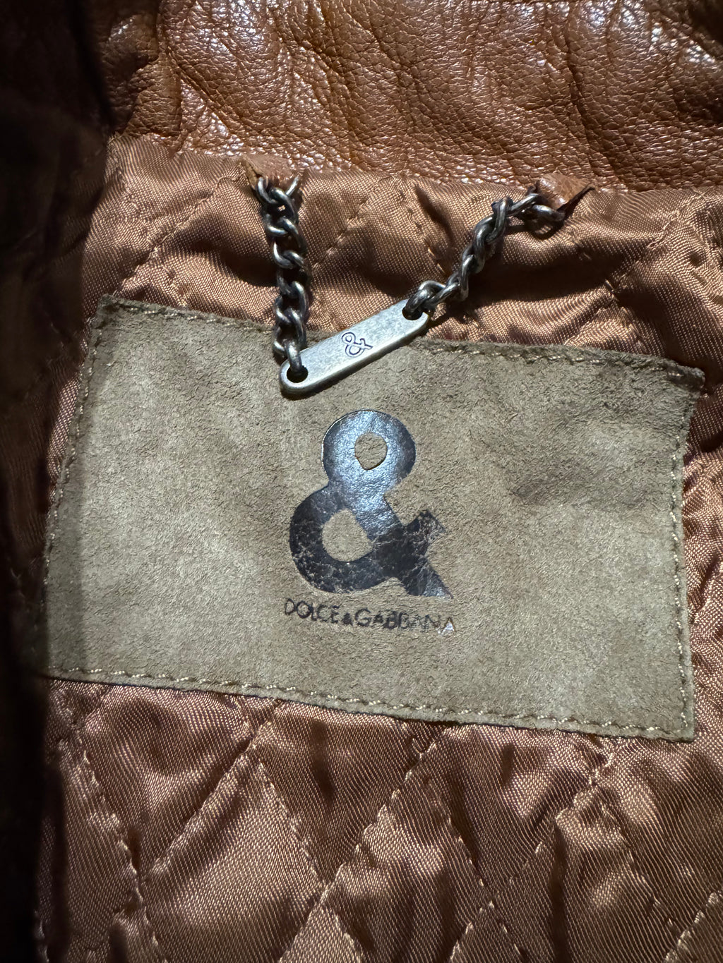 2000s Dolce & Gabbana Camel Leather Jacket