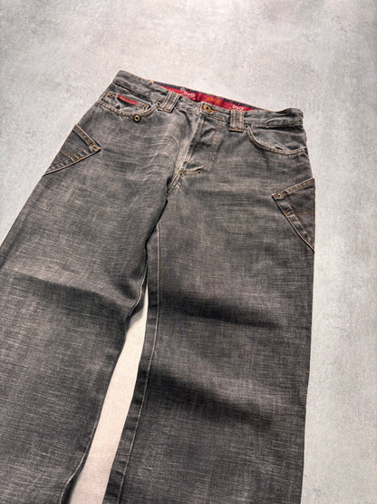 AW2003 Dolce & Gabbana Raw Grey Denim Jeans (S/M)