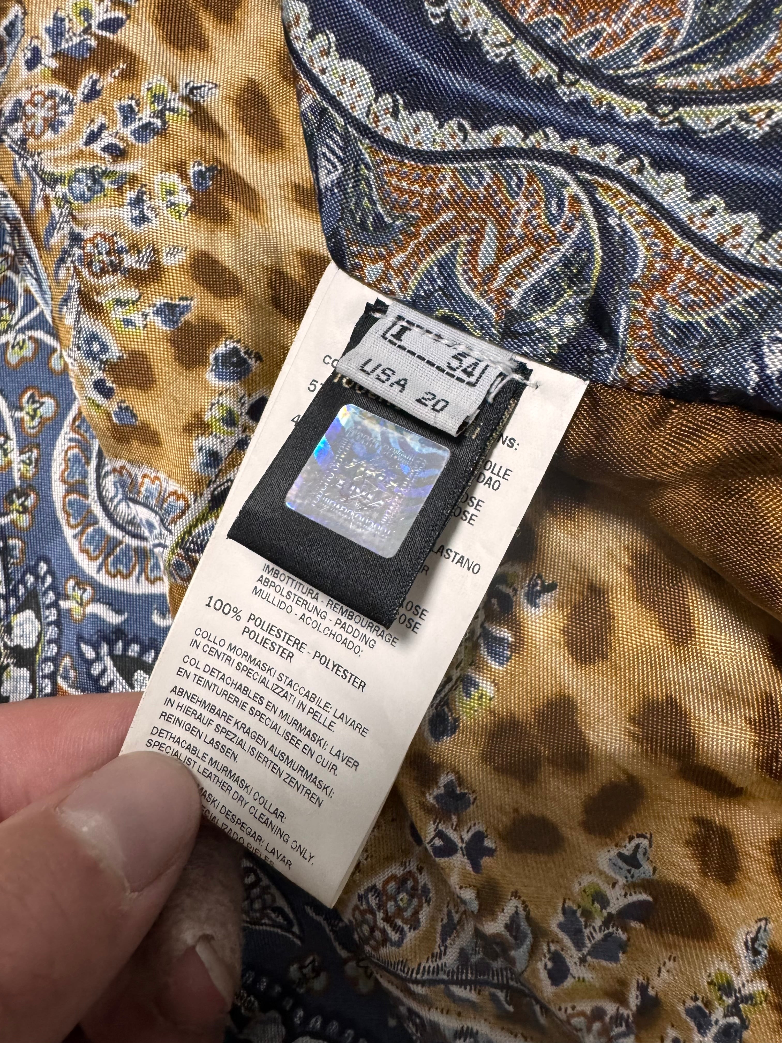 2000s Cavalli Fur Collar Beige Bomber Jacket