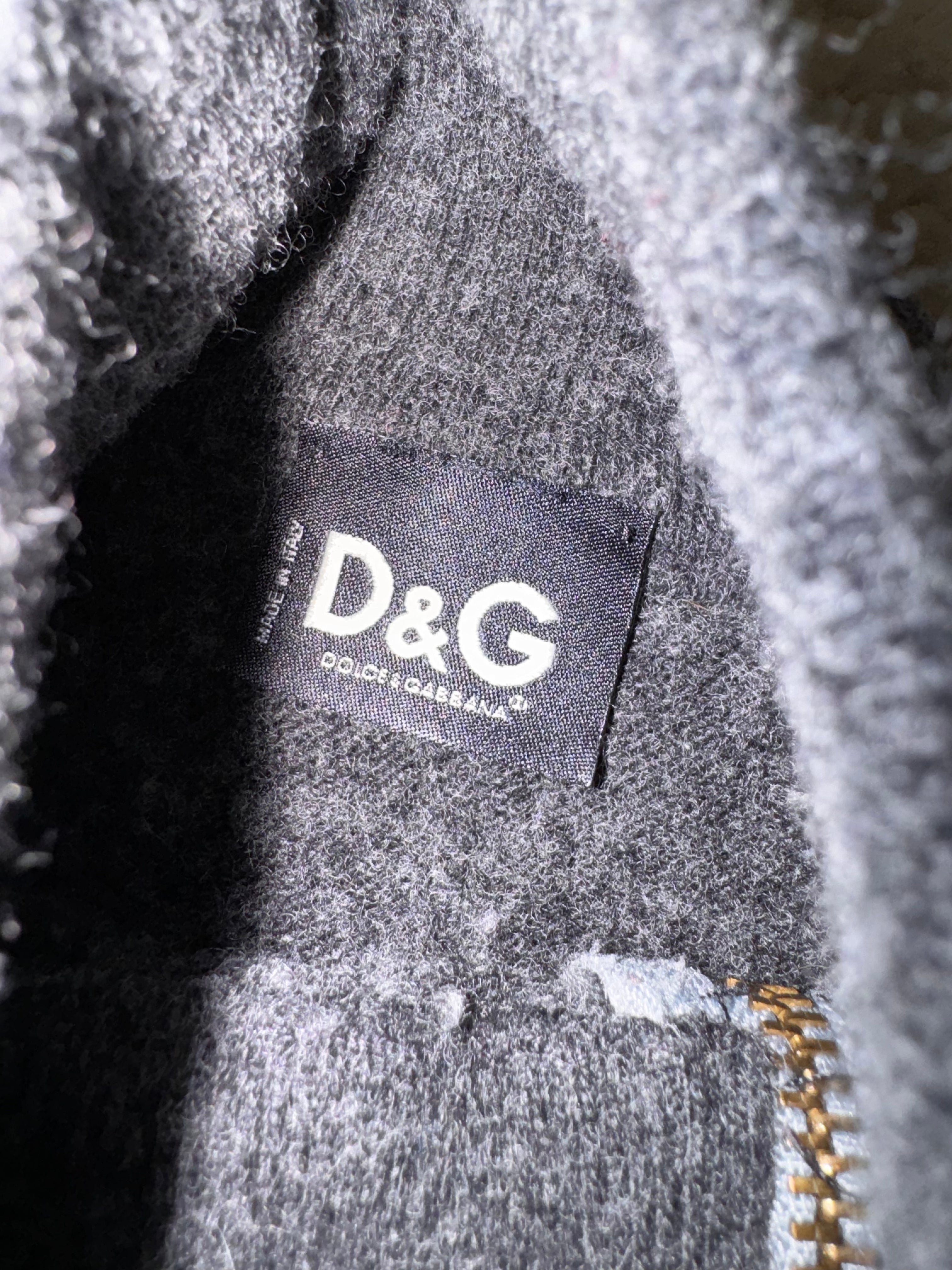 2000年代 ドルチェ&amp;ガッバーナ 非対称ストライプ ジップアップ (M)