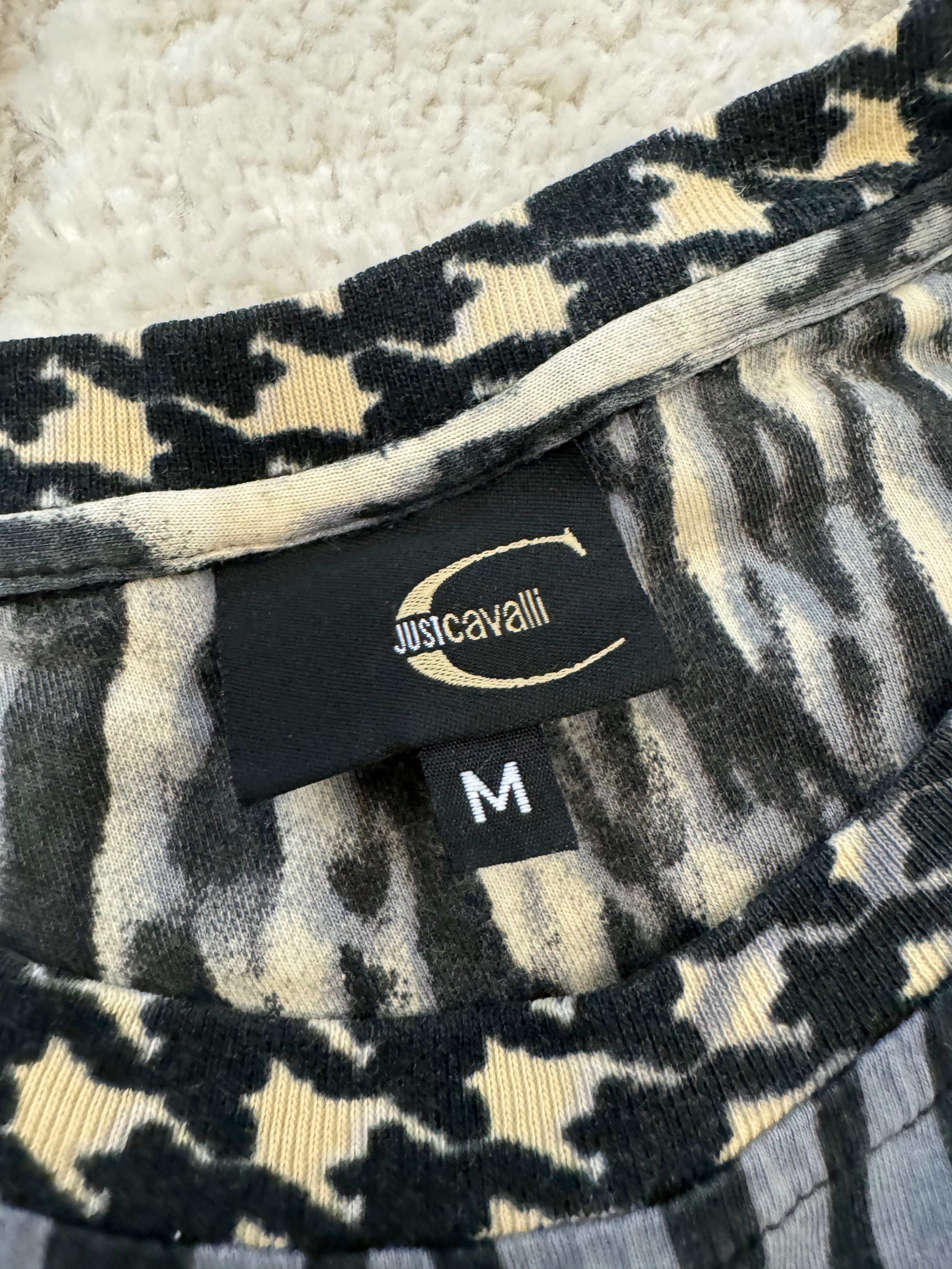 SS2001 Cavalli Psychedelic Houndstooth Tee