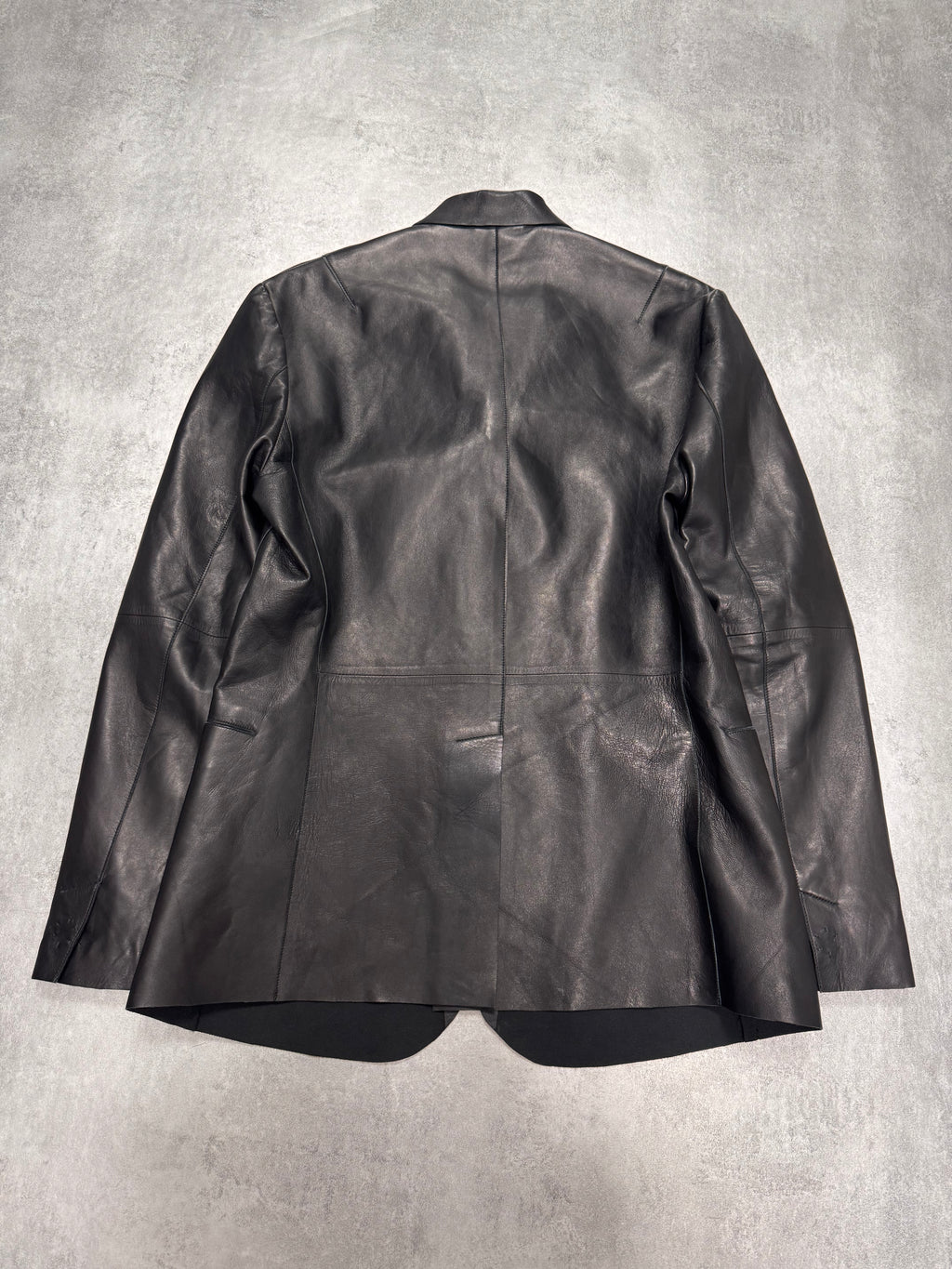 FW2012 Emporio Armani Sexy Black Leather Suit Jacket  Dolce Vita Hub