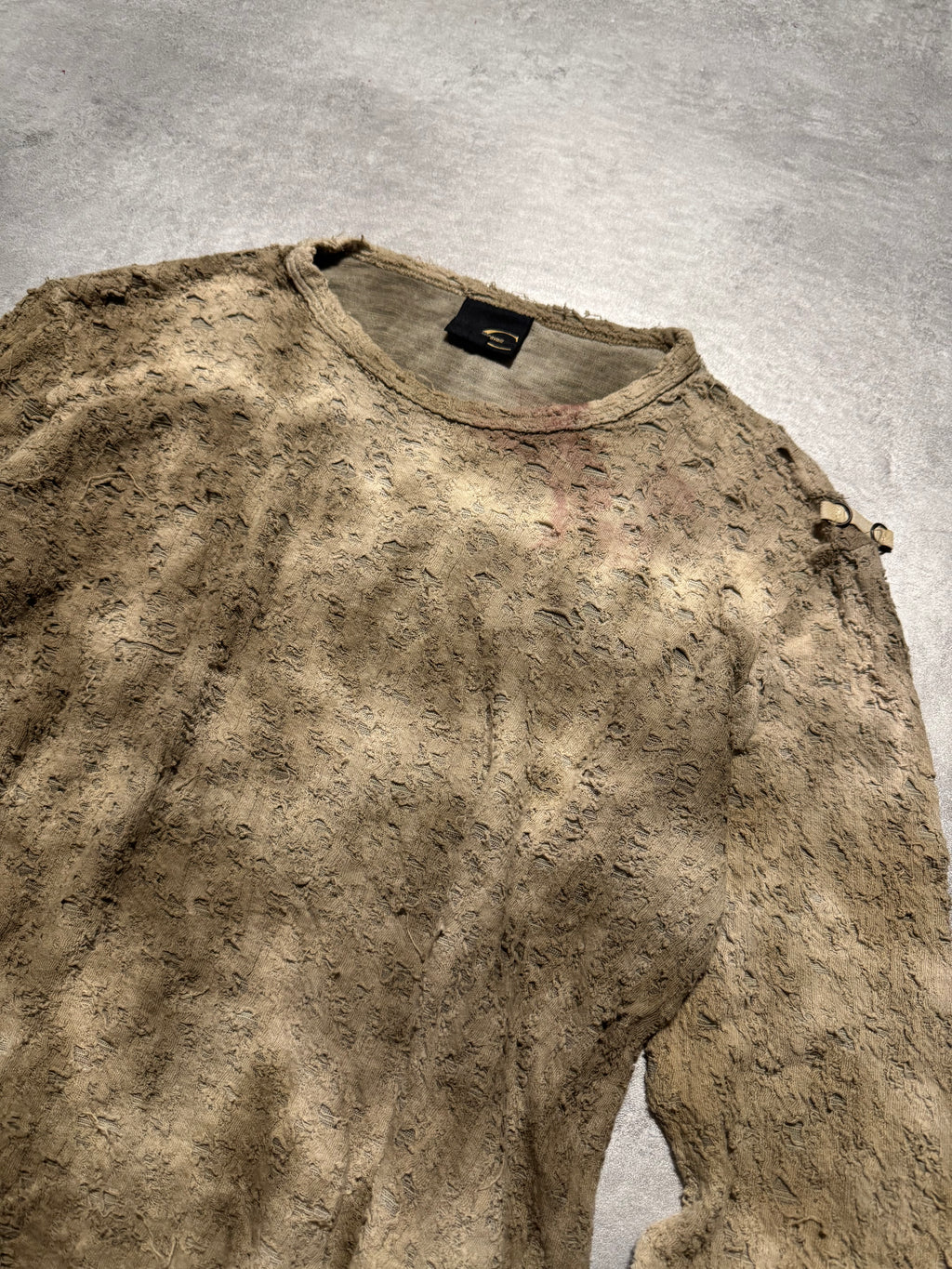 AW2003 Cavalli Destroyed Faded Stained Longsleeves