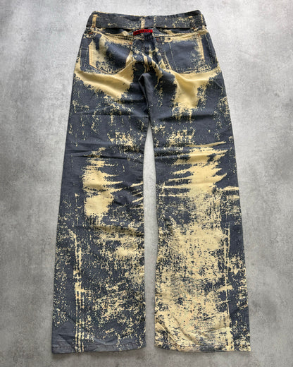 2000s Jean Paul Gaultier Sun Faded Print Pants (S)