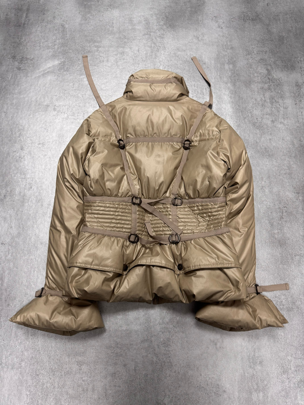 1990s Roberto Cavalli Parachute Bondage Puffer Jacket