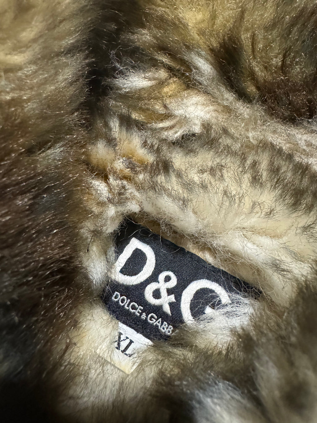 FW2001 Dolce & Gabbana Fur Corduroy Striped Jacket (L) - 9