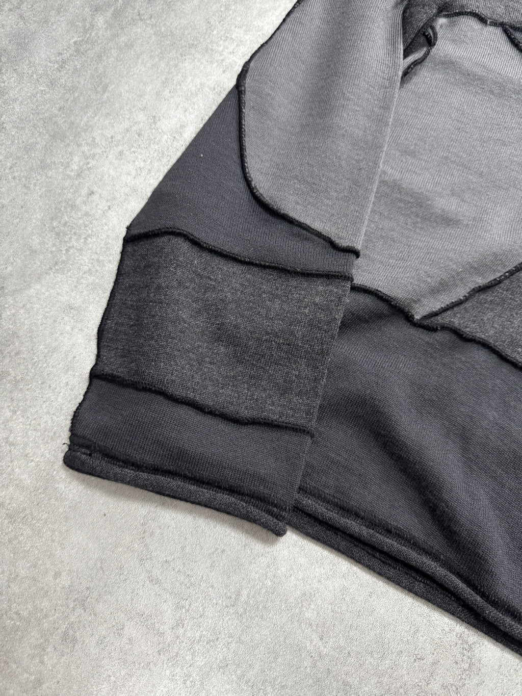 2000s Kenzo Patchworks Wool Grey Sweater