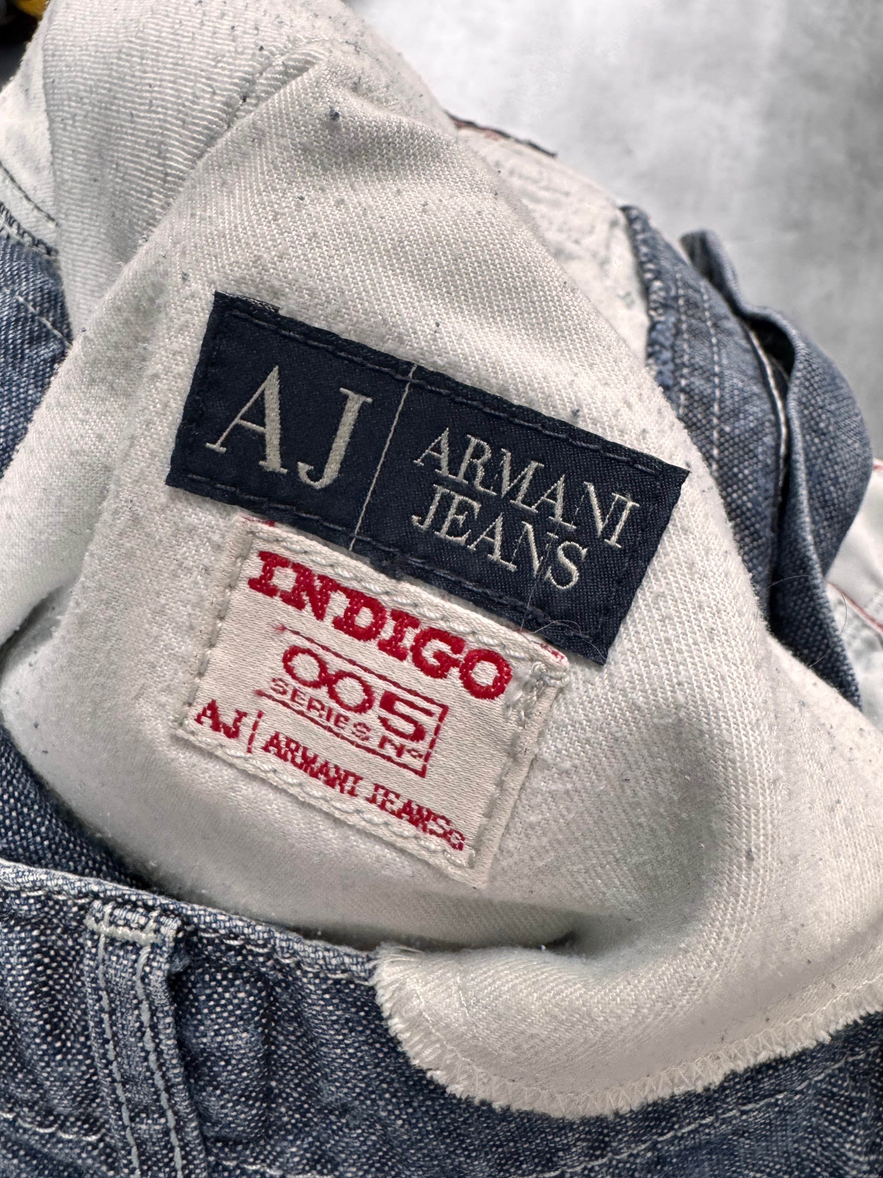 2000s Armani Wide Cargo Denim Jeans