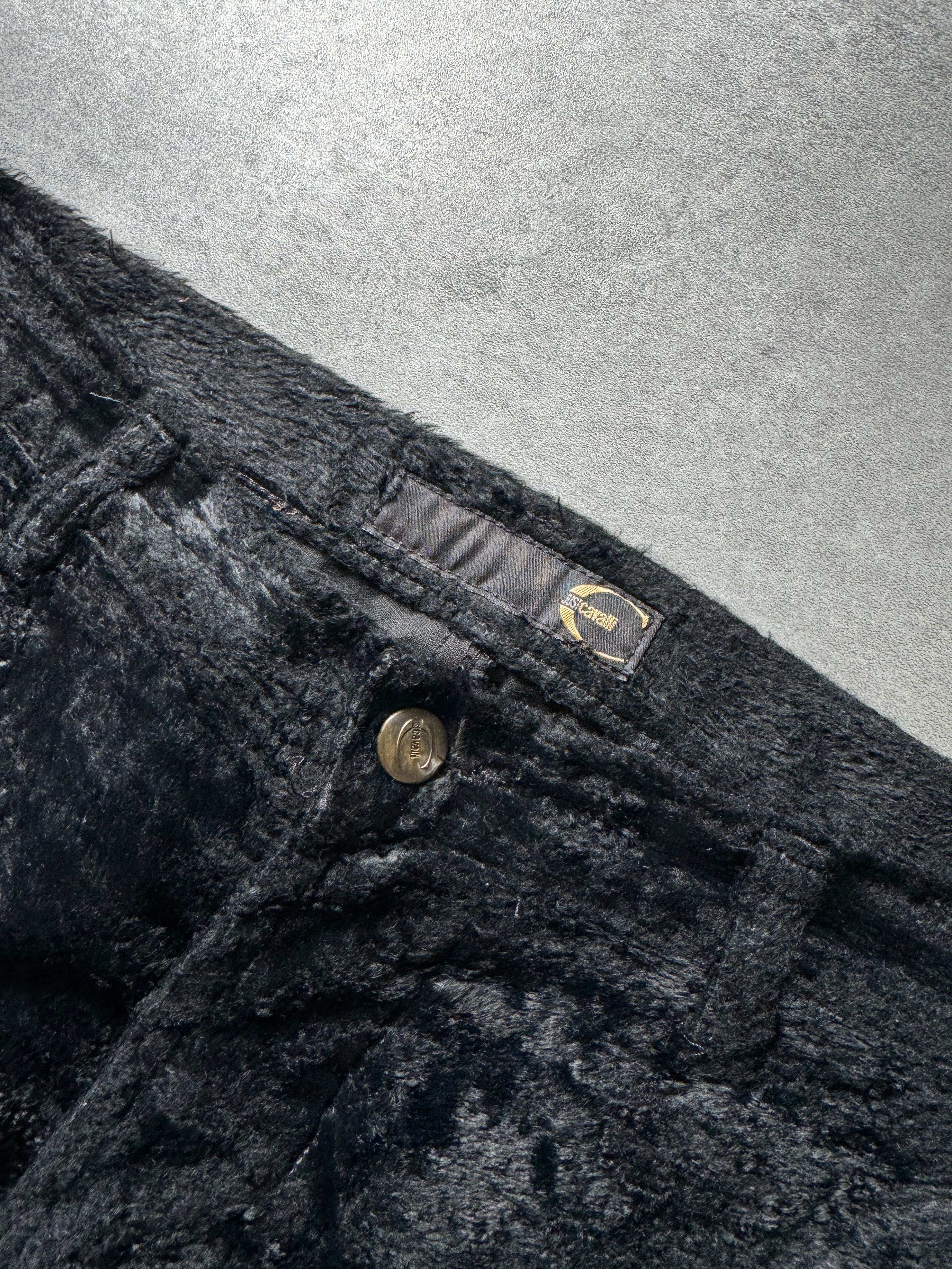 2000s Cavalli Pony Hair Black Cozy Pants  (M) - 7