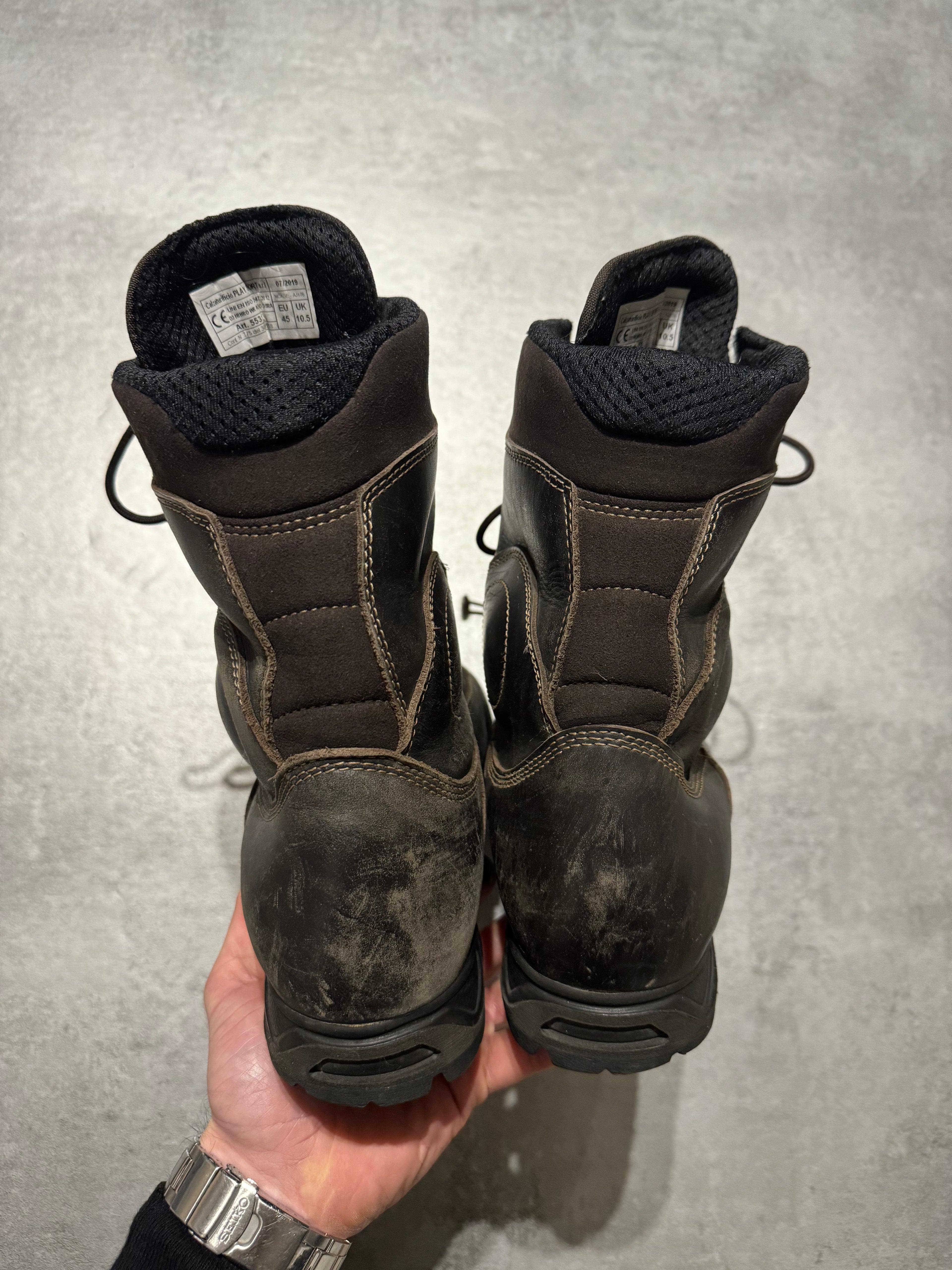 AW2019 Combat Brown Cozy Vibram Boots (45) - 6