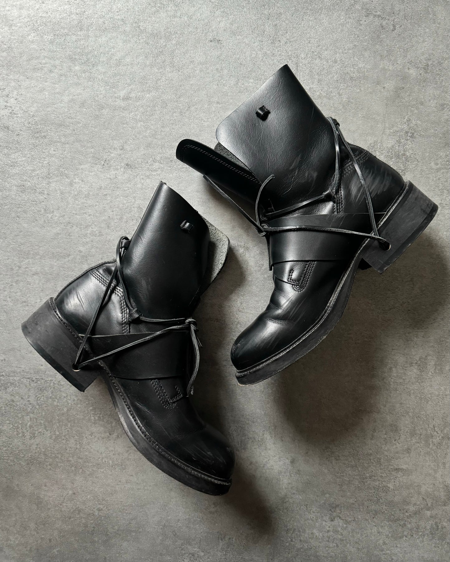 AW1998 Dirk Bikkembergs High Mountaineering Black Boots (43) - 8