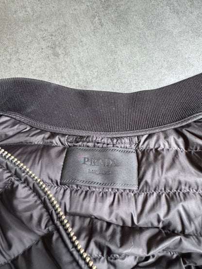 AW2015 Prada Black Minimalist Duffle-Coat Jacket (M) - 7