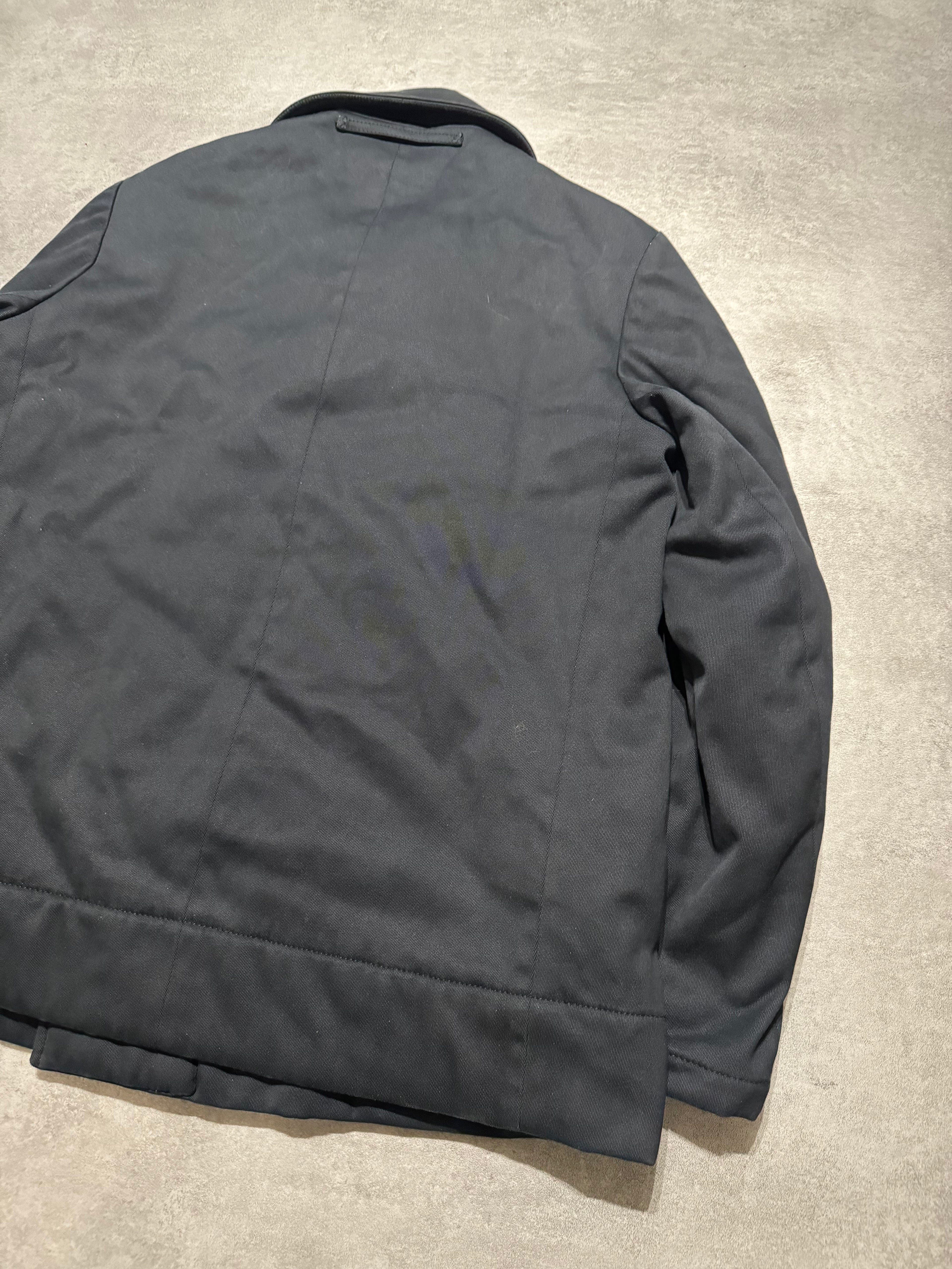 2000s Prada Navy Naval Duffle Coat (M) - 4
