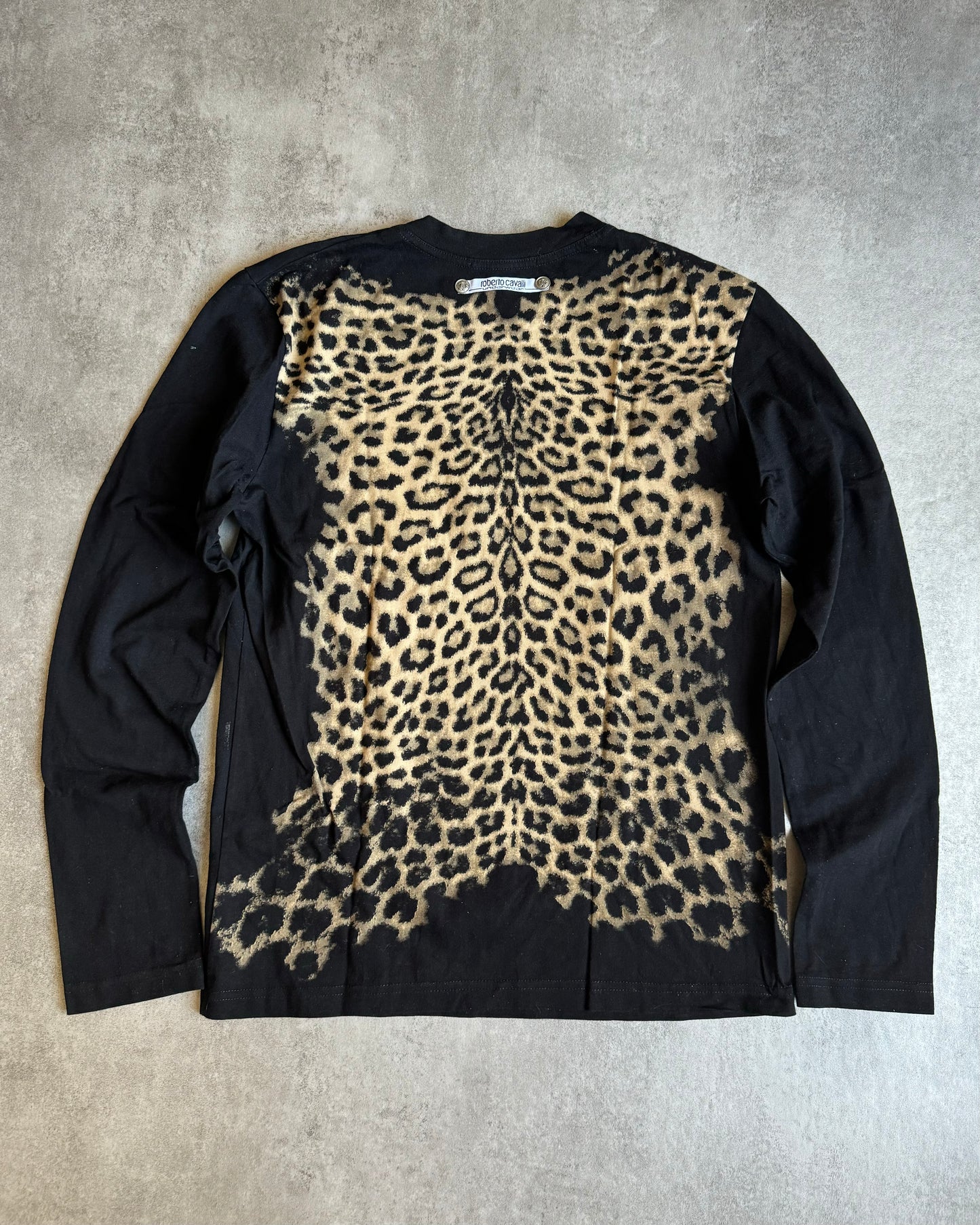 AW2000 Roberto Cavalli Leopard Black Longsleeves (XS/S) - 2