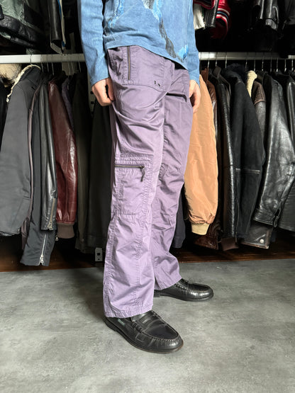 2000s Armani Purple Relaxed Cargo Pants (L) - 2