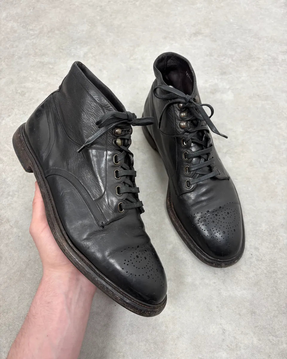 2010s Dolce & Gabbana Black Leather Boots ICqqeAQ 0