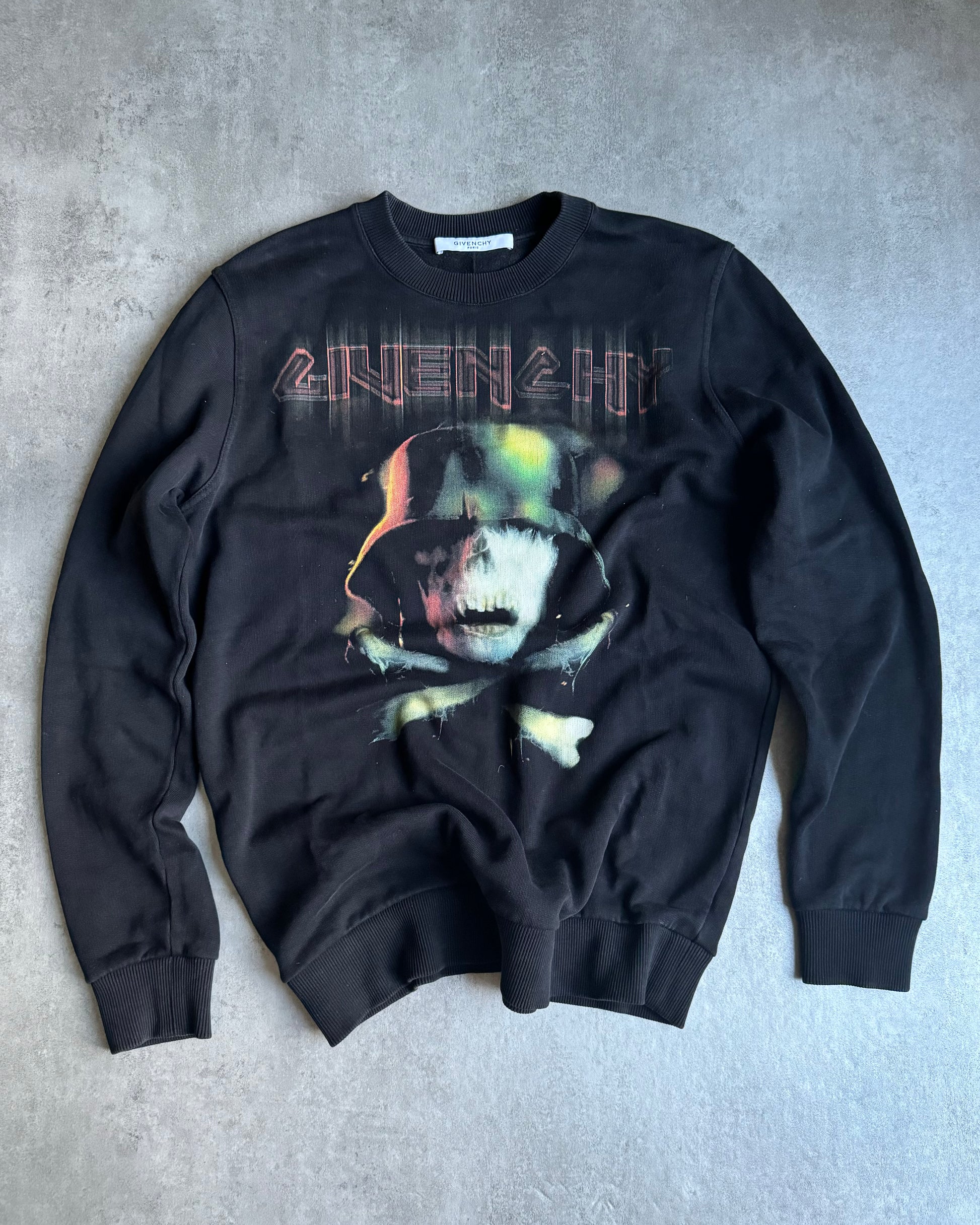 AW2016 Givenchy Cuban Army Skull Soldier Black Sweater by Riccardo Tisci (M) - 3