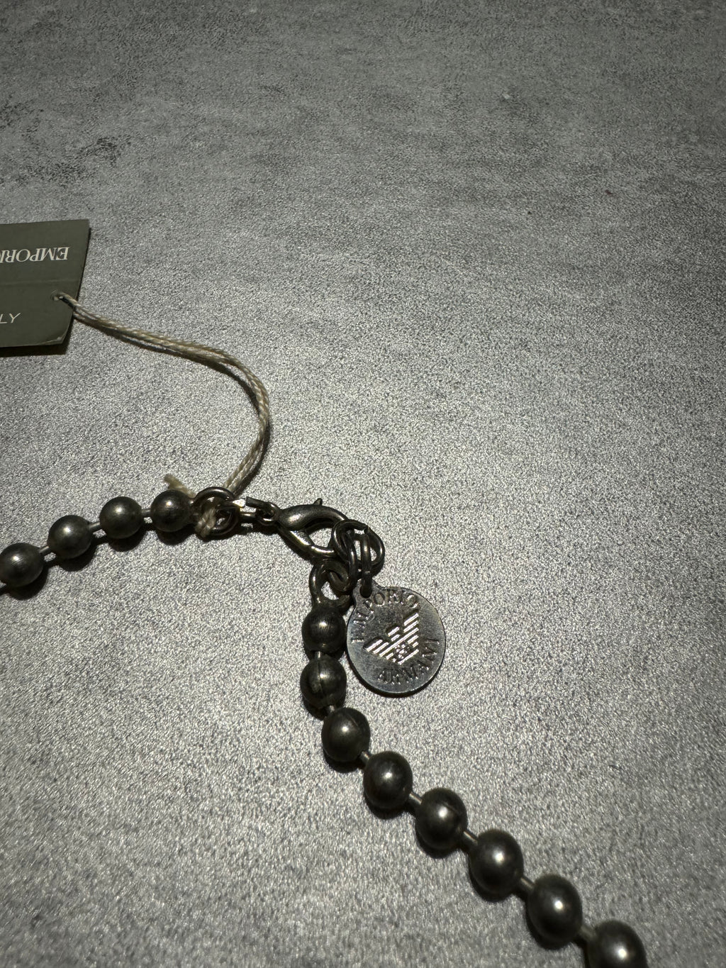 SS2011 Emporio Armani Dark Cross & Grey Avant-Garde Necklace  (OS) - 5