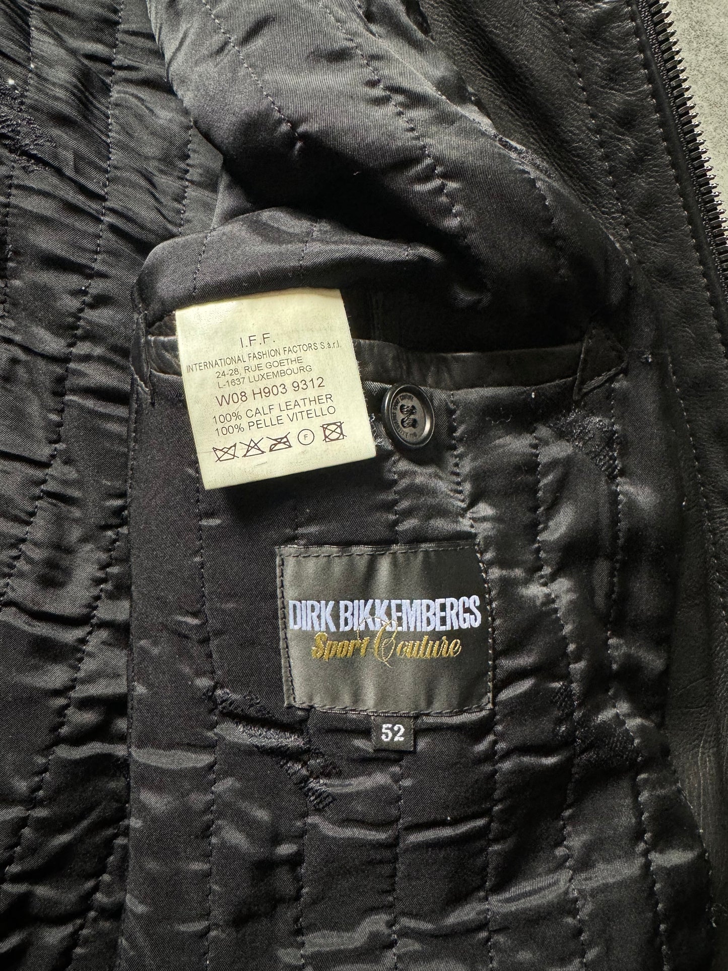 2000s Dirk Bikkembergs Multi Zips Biker Black Leather Jacket  (M) - 5