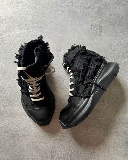 Rick Owens DRKSHDW Abstract Gethsemane Distressed Black Shoes (45) - 2