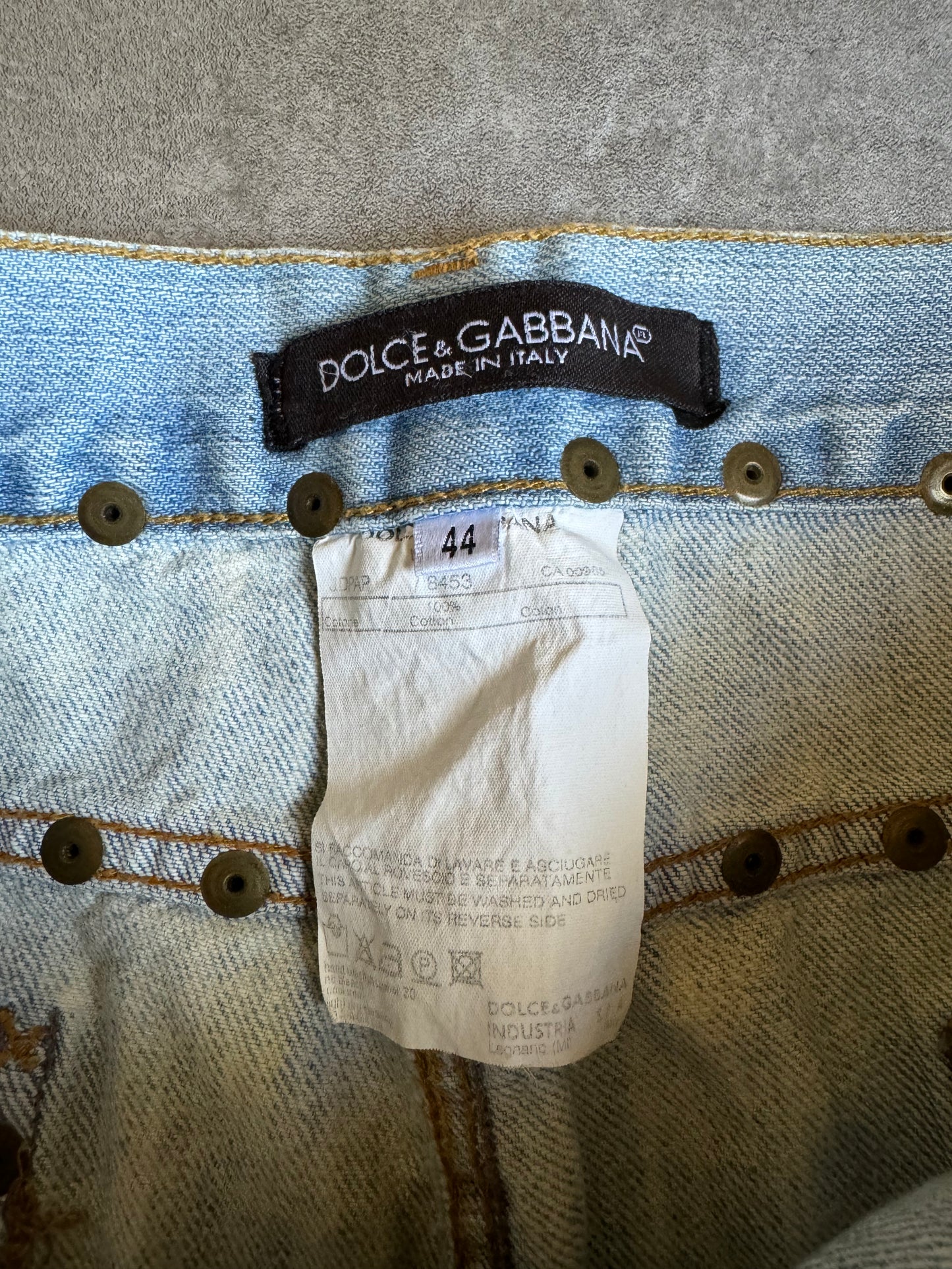 SS2006 Dolce & Gabbana Honolulu Embroidered Denim (M) - 5