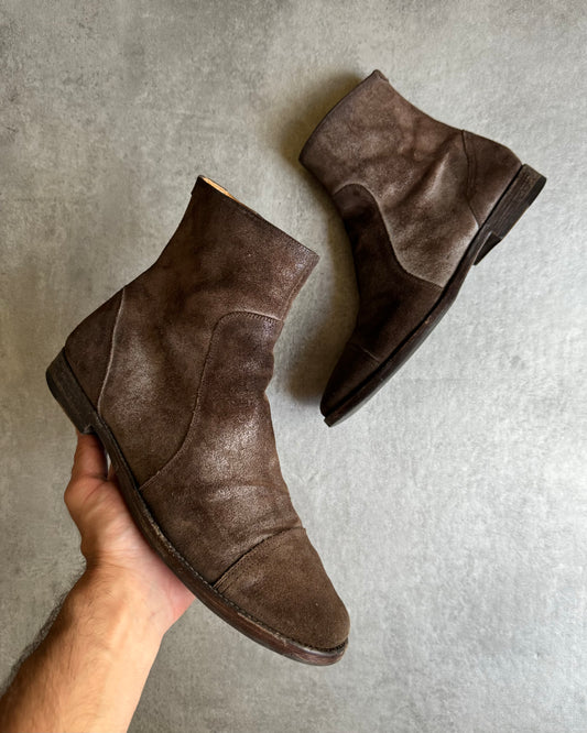 Maison Margiela Brown Leather Boots (40) - 1