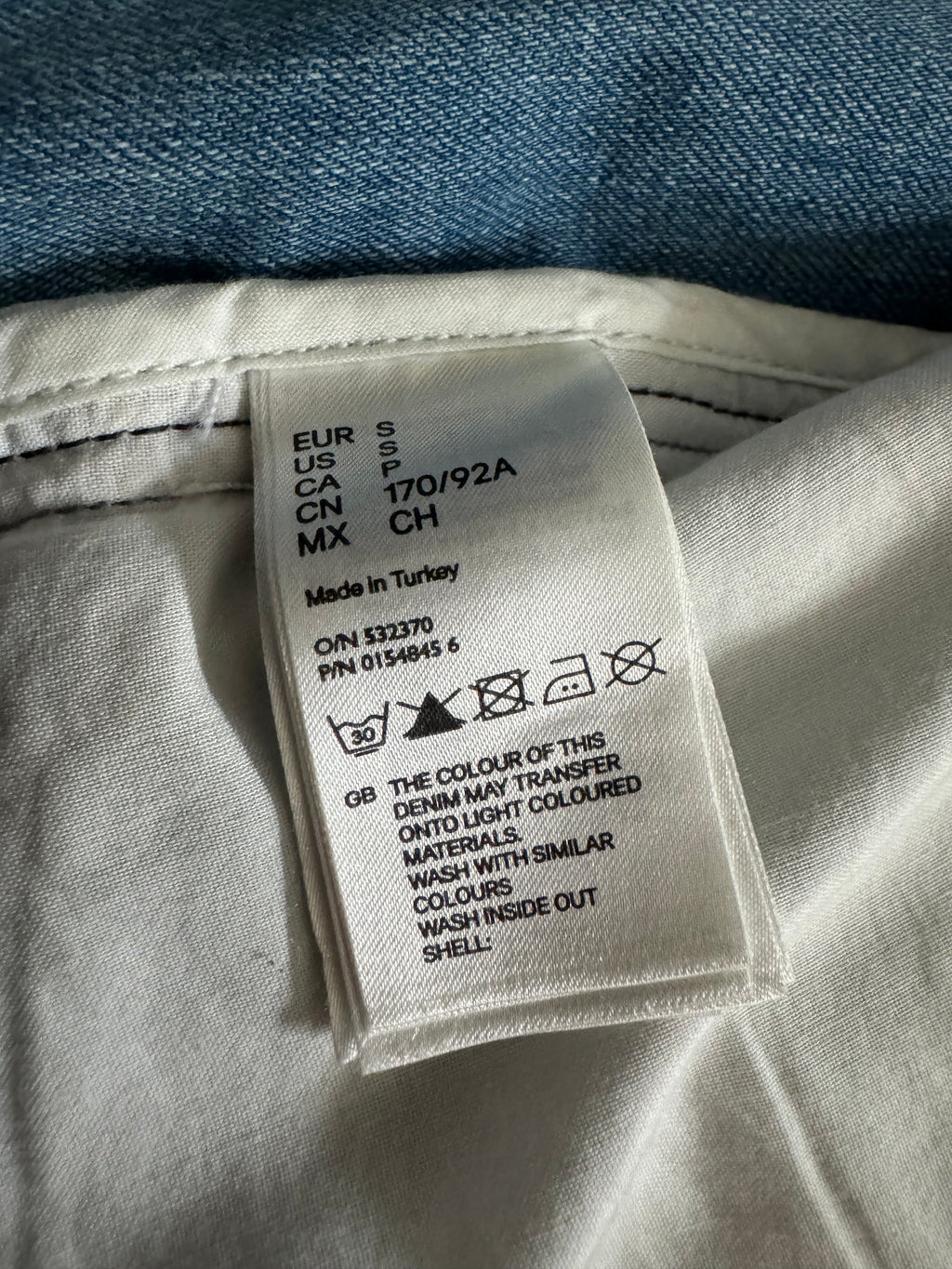SS2005 Maison Margiela x H&M Reversed Denim Jacket Re-Edition (S) - 5