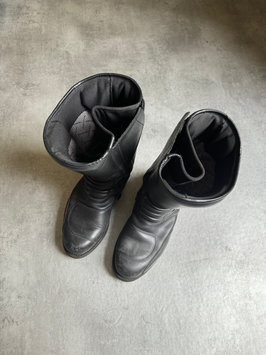 Paraboot Pro Moto Biker Reinforced Leather Boots (45) - 7