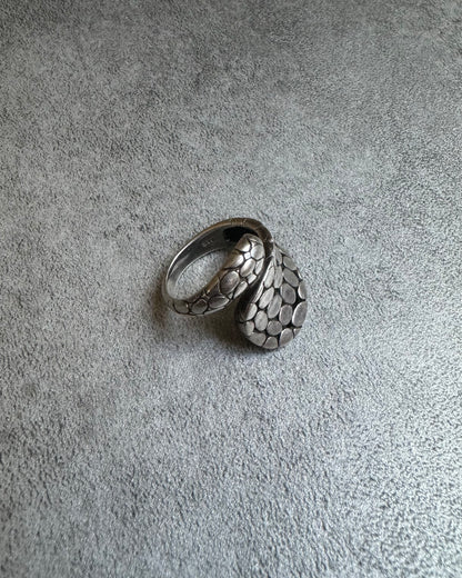 1970s Artisanal Silver 925 Snake Ring (OS) - 6