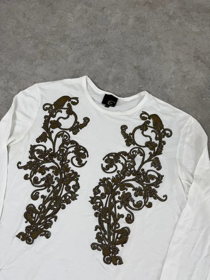 2000s Cavalli Ornament White Longsleeves dbizFSR 4