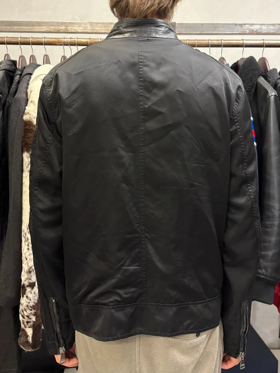2000 Dolce & Gabbana Black Hybird Nylon Biker Jacket qLCARmm 2