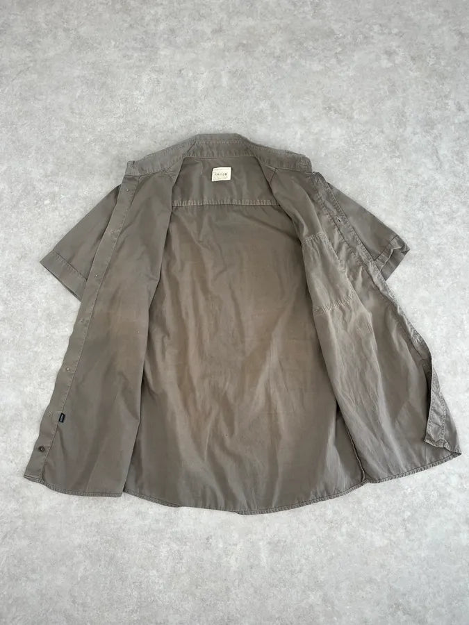 SS2004 Dolce & Gabbana Taupe Cargo Short Sleeves Shirt FyKEeuO 7