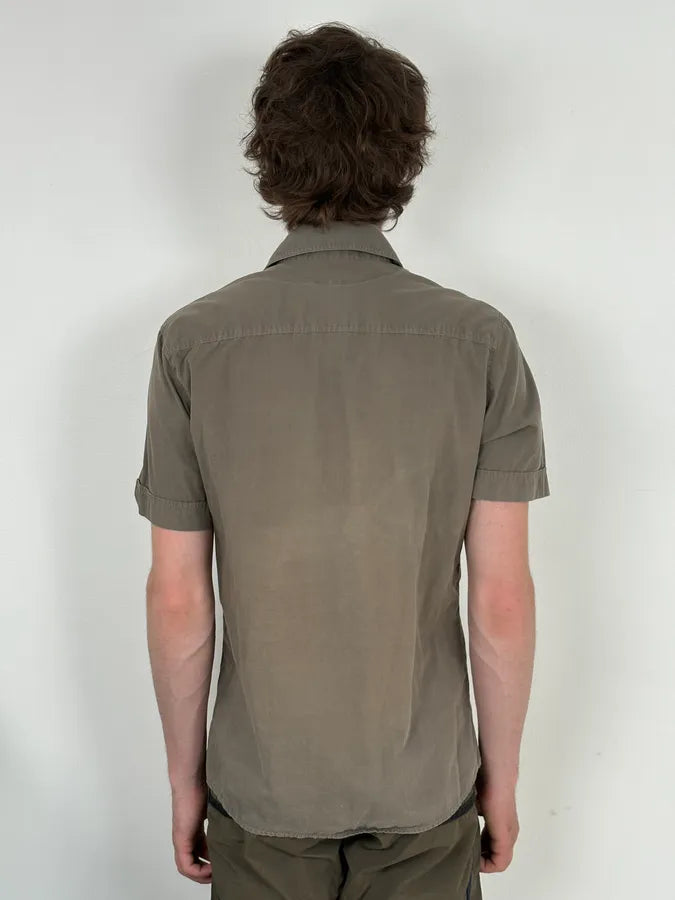 SS2004 Dolce & Gabbana Taupe Cargo Short Sleeves Shirt FyKEeuO 2