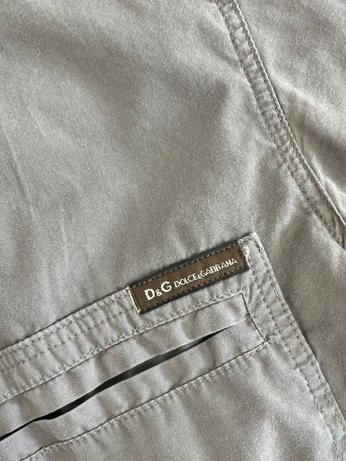 SS2004 Dolce & Gabbana Taupe Cargo Short Sleeves Shirt FyKEeuO 8