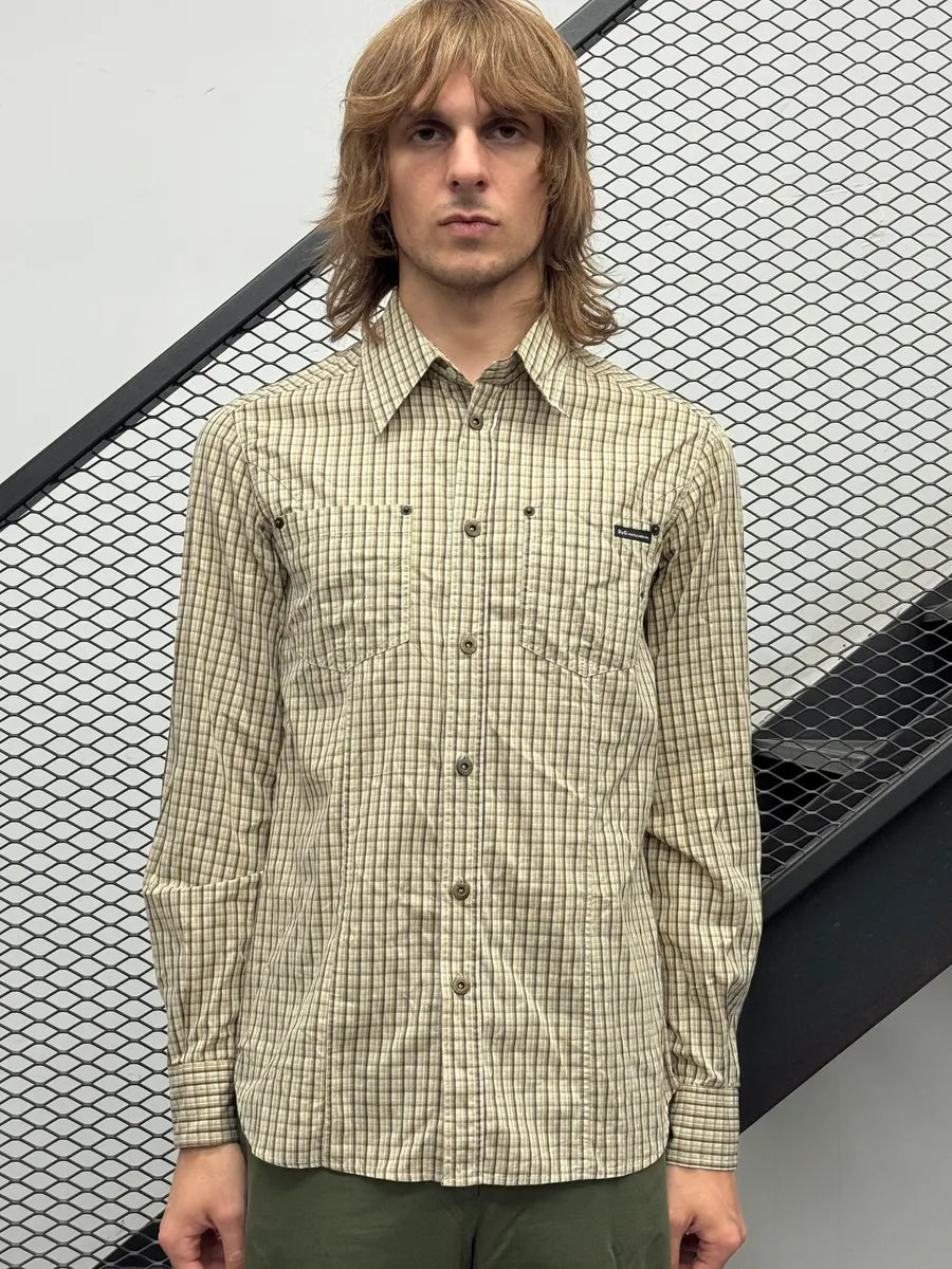 2000s Dolce & Gabbana Checkered Back Plate Shirt QUbHqNn 0