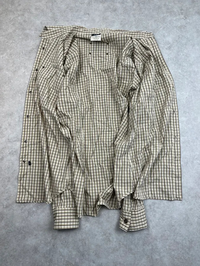 2000s Dolce & Gabbana Checkered Back Plate Shirt QUbHqNn 7