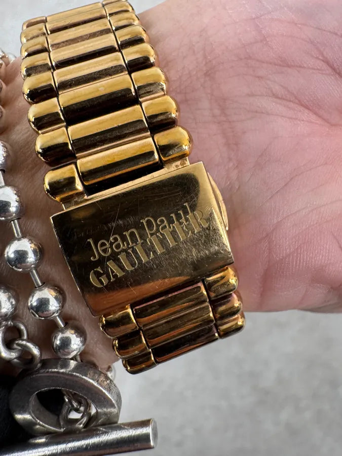2000 Jean Paul Gaultier Bullet Rose Gold Metal Watch MxYSpkz 5