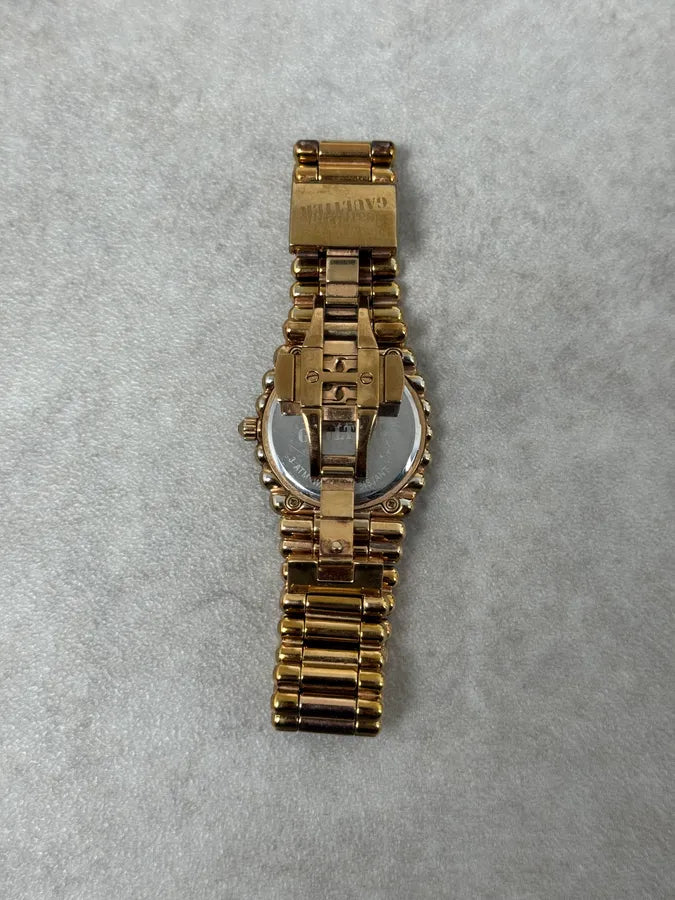 2000 Jean Paul Gaultier Bullet Rose Gold Metal Watch MxYSpkz 6