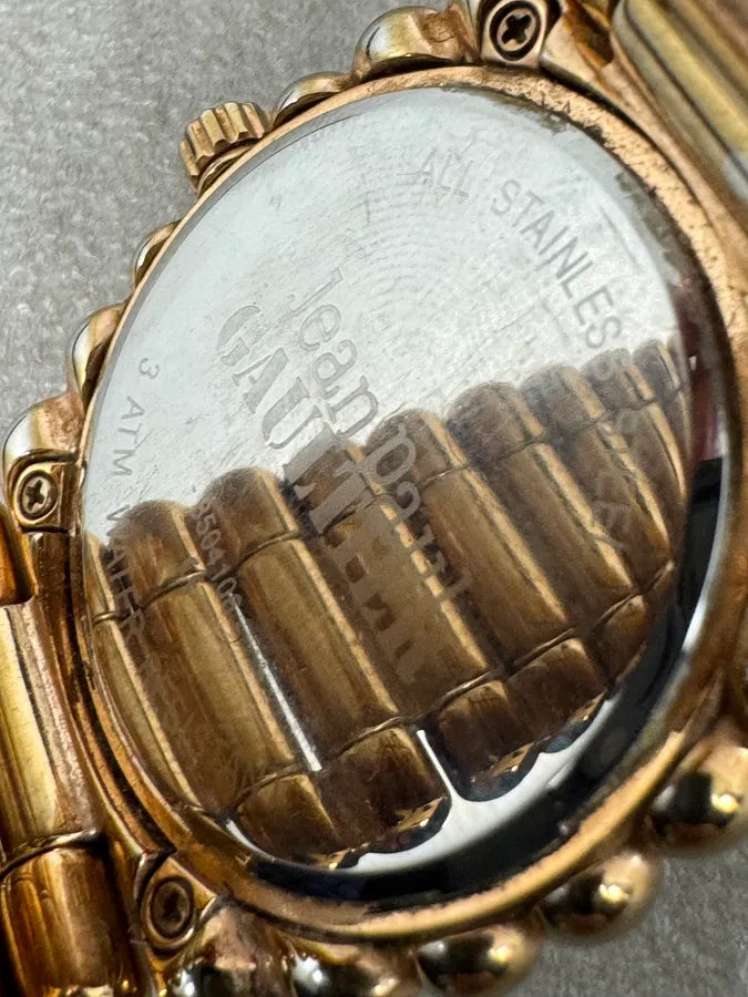 2000 Jean Paul Gaultier Bullet Rose Gold Metal Watch MxYSpkz 7