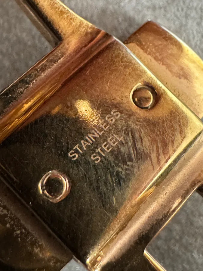 2000 Jean Paul Gaultier Bullet Rose Gold Metal Watch MxYSpkz 8