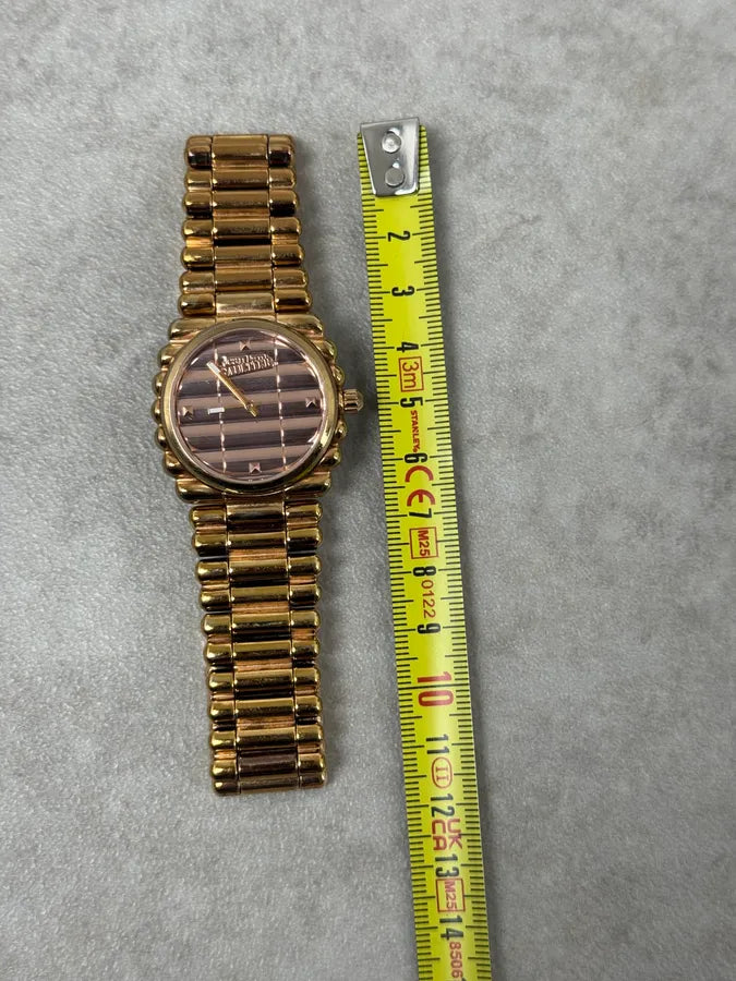 2000 Jean Paul Gaultier Bullet Rose Gold Metal Watch MxYSpkz 9