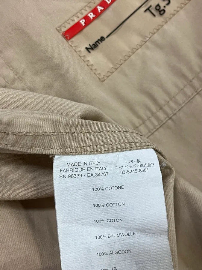 2000 Prada Asymmetrical Zip Contemporary Beige Jacket iASzScX 12