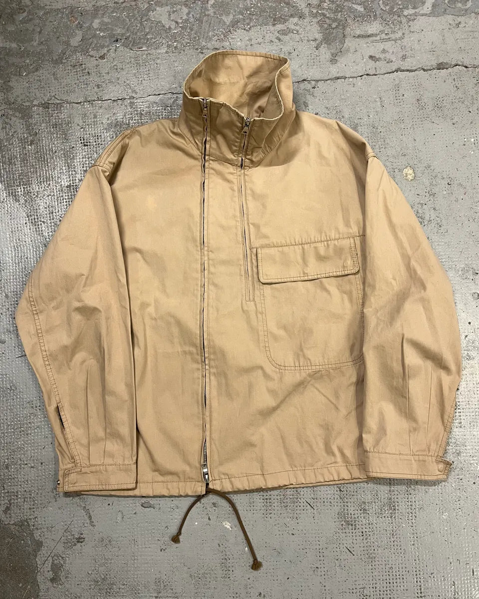 2000 Prada Asymmetrical Zip Contemporary Beige Jacket iASzScX 6