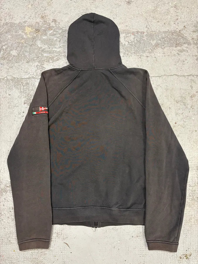 2000s Prada Luna Rossa Italia Faded Black Zip-Up Hoodie EbQXiLi 6