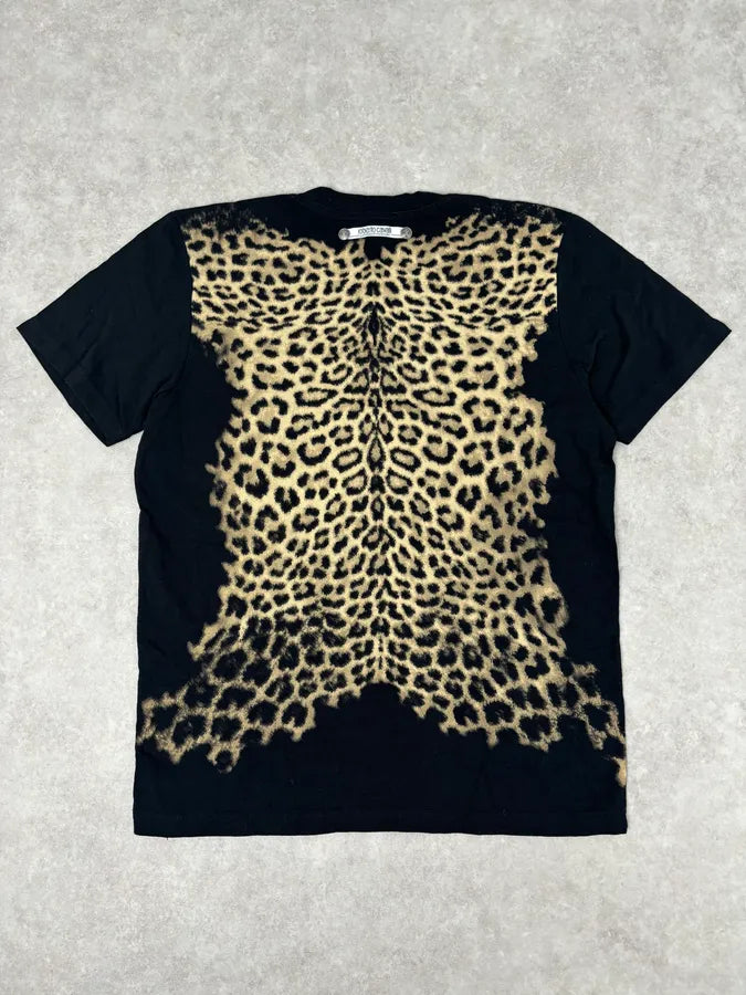 2000s Roberto Cavalli Leopard Hunt Black T-Shirt lqDXIyX 4
