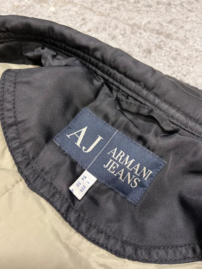 2000 s Armani Black Utility Faded Bomber Jacket (M/L) EbigrnB 10