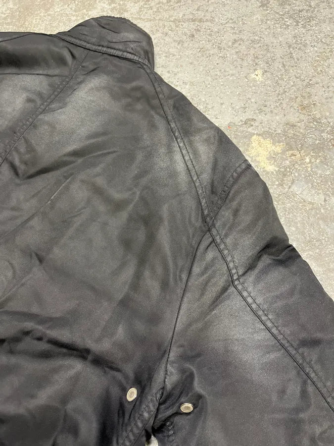 2000 s Armani Black Utility Faded Bomber Jacket (M/L) EbigrnB 8