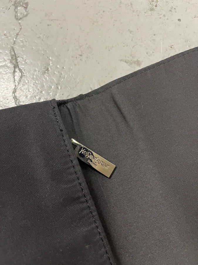 2000 Yves Saint Laurent Parfum Y Logo Black Wallet kRbDAft 5