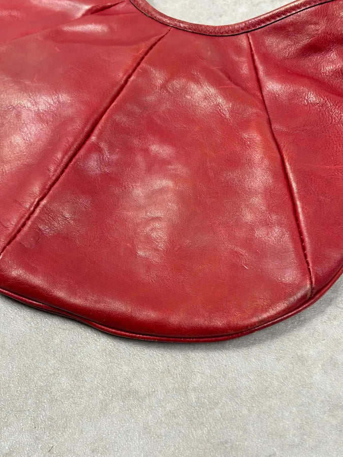 2000 Yves Saint Laurent Red Leather Mombasa Shoulder Bag SRfVPxP 8