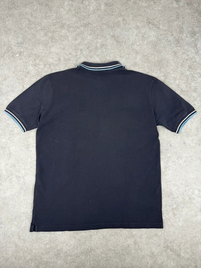 SS2011 Prada Navy Striped Collar Polo GvIfxzI 3